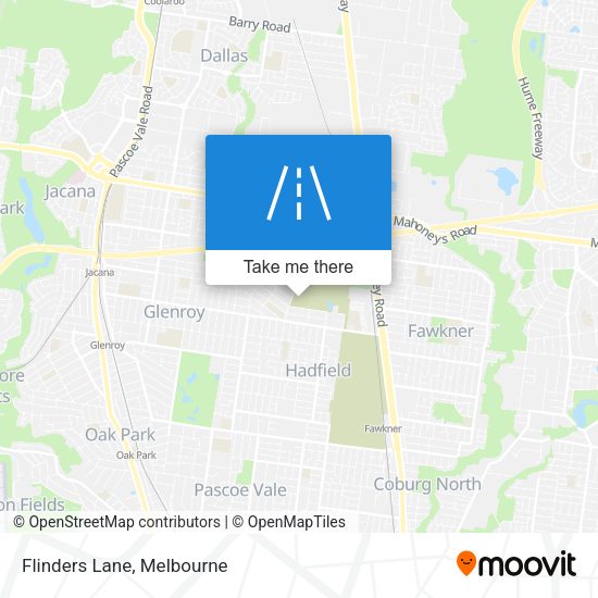 Flinders Lane map