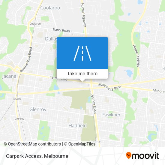 Carpark Access map