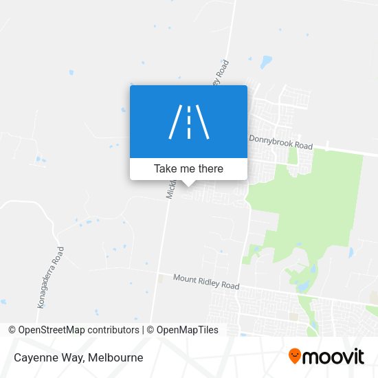Cayenne Way map