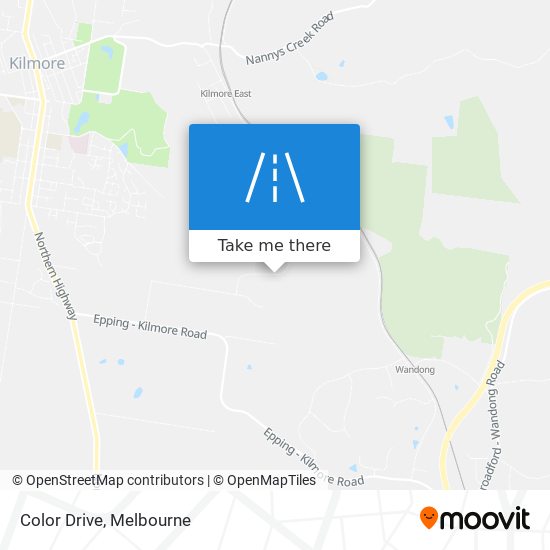 Color Drive map