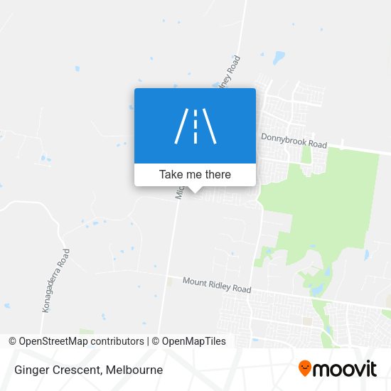 Ginger Crescent map
