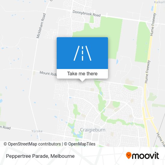 Peppertree Parade map