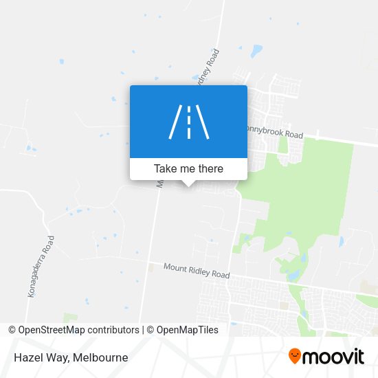 Hazel Way map