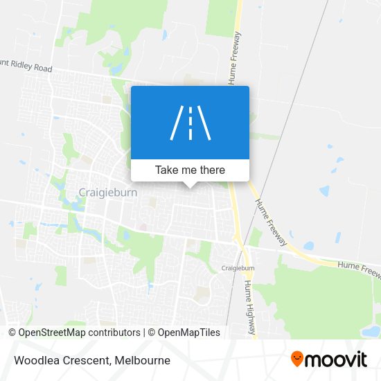 Woodlea Crescent map