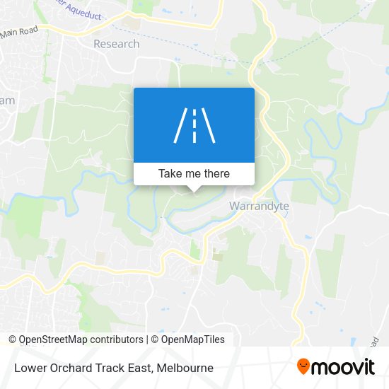 Lower Orchard Track East map
