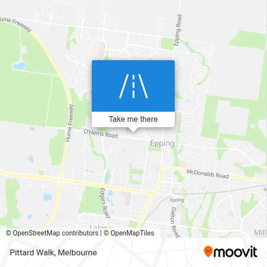 Mapa Pittard Walk