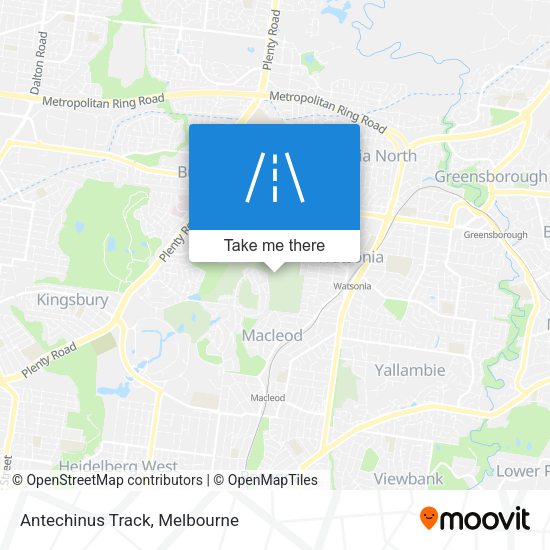 Antechinus Track map