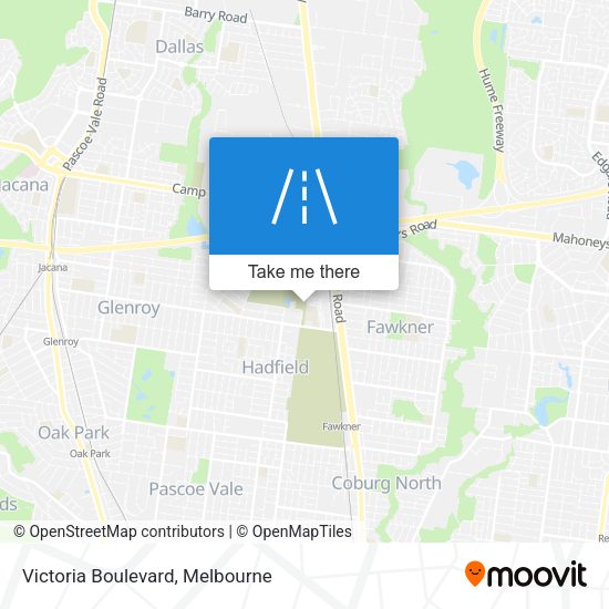 Victoria Boulevard map
