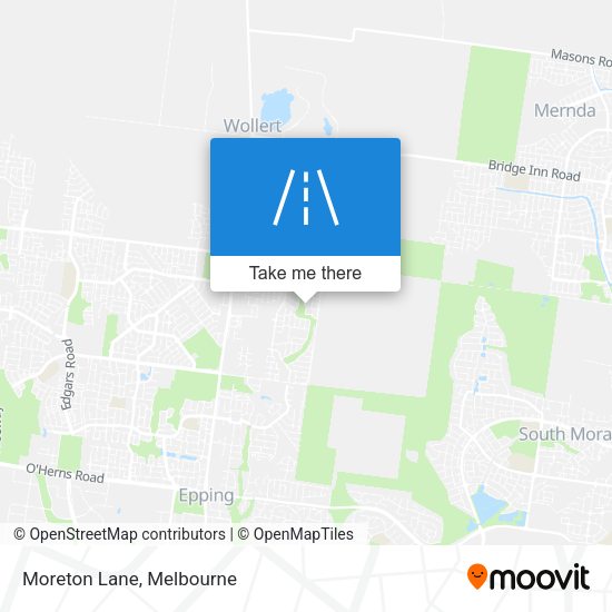 Moreton Lane map