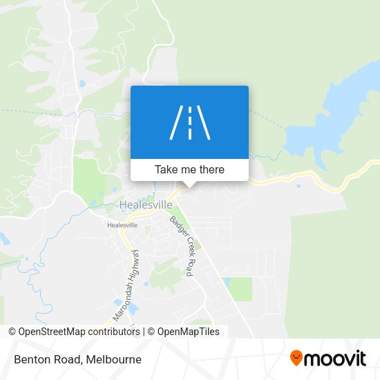 Benton Road map