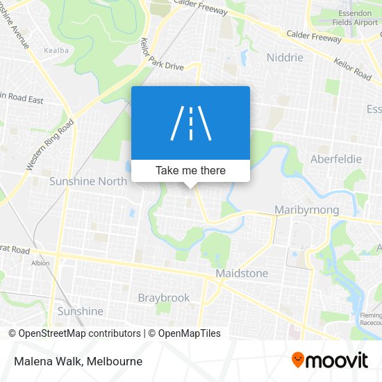 Malena Walk map