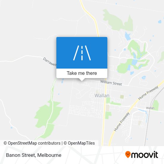 Banon Street map