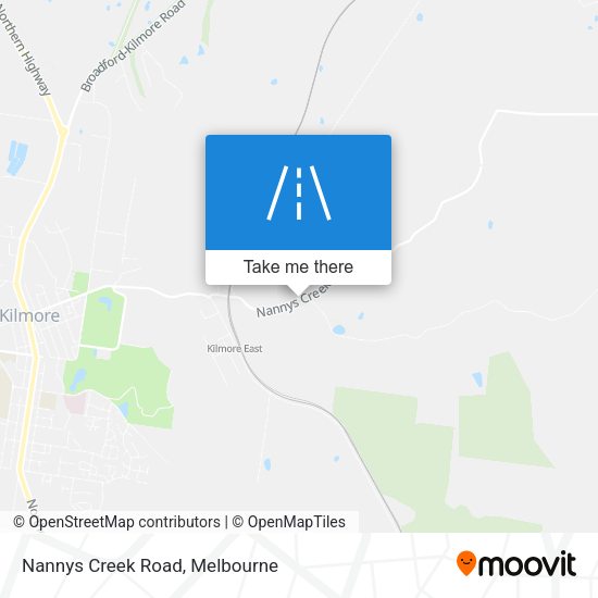 Nannys Creek Road map