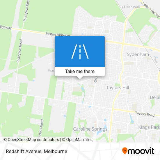Redshift Avenue map