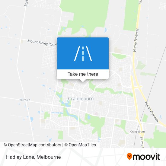 Hadley Lane map