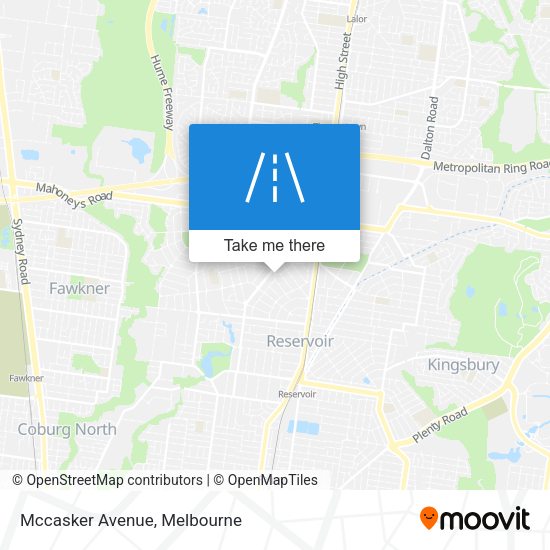 Mccasker Avenue map