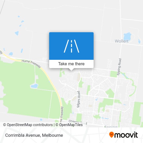 Corrimbla Avenue map