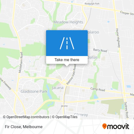 Fir Close map