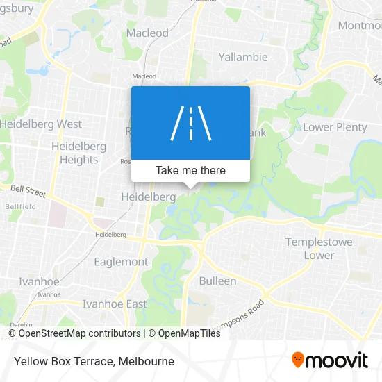 Mapa Yellow Box Terrace