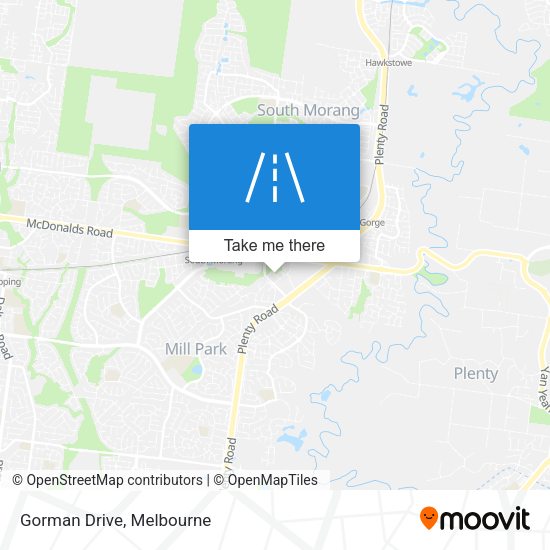 Gorman Drive map