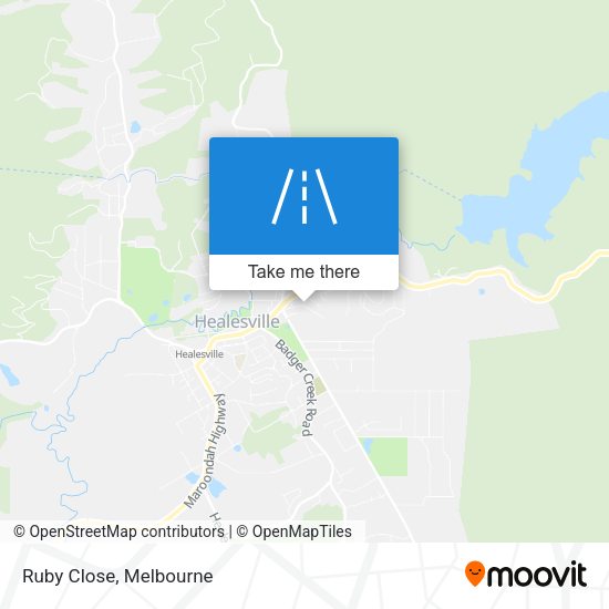 Ruby Close map