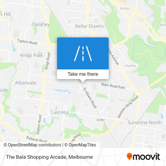 The Bala Shopping Arcade map