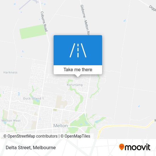 Delta Street map