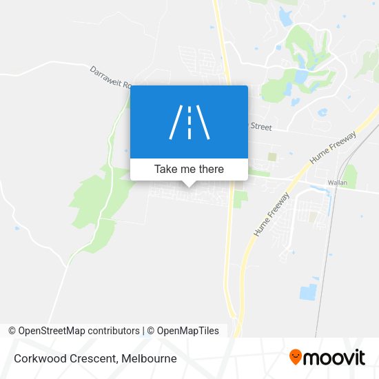 Corkwood Crescent map