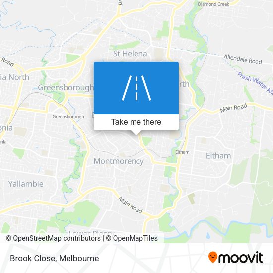 Brook Close map