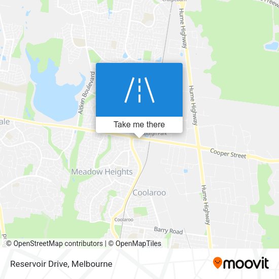 Reservoir Drive map