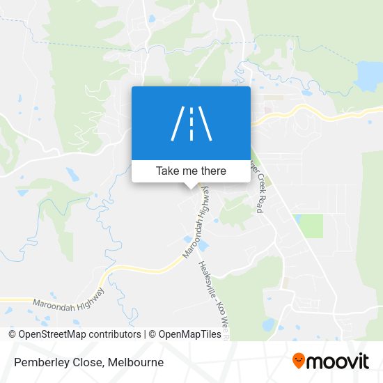 Pemberley Close map