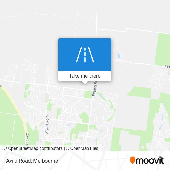 Avila Road map