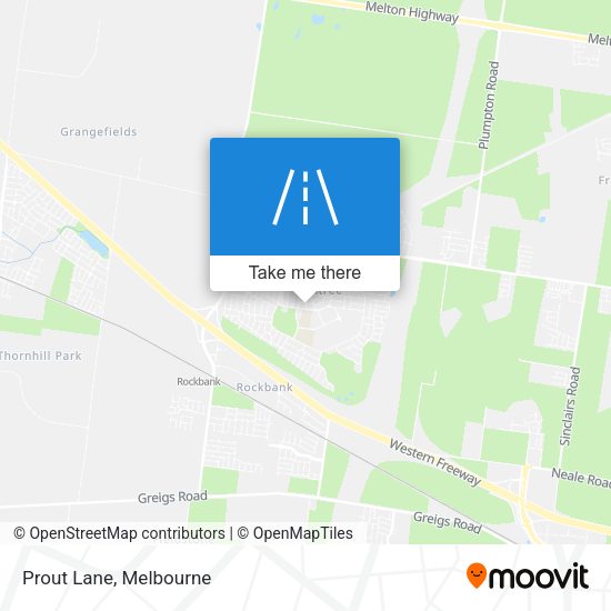Prout Lane map
