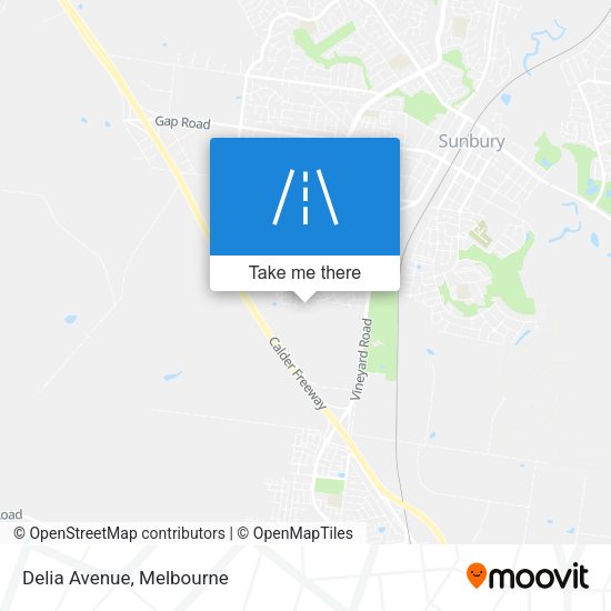 Delia Avenue map