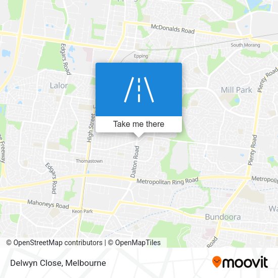 Delwyn Close map