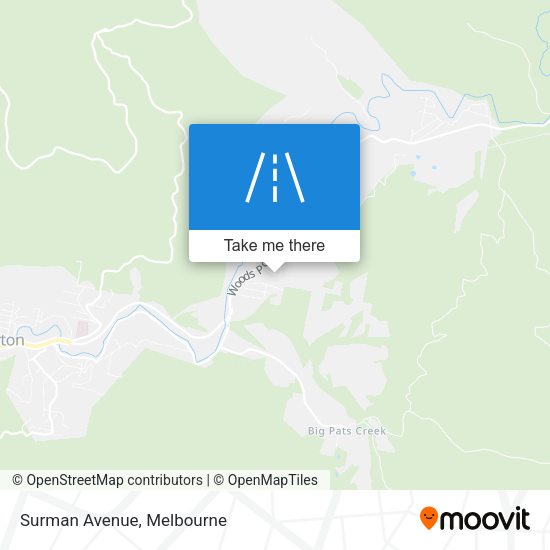 Surman Avenue map