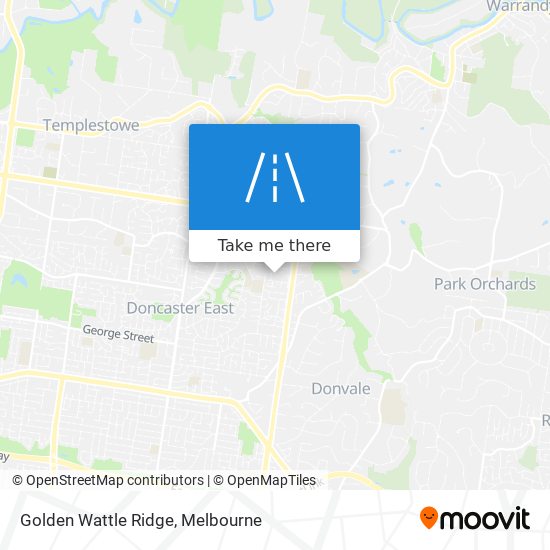 Mapa Golden Wattle Ridge