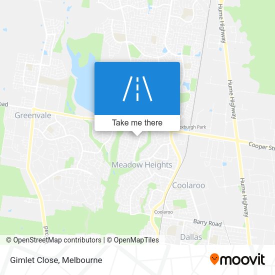 Gimlet Close map