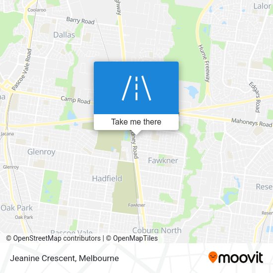 Jeanine Crescent map