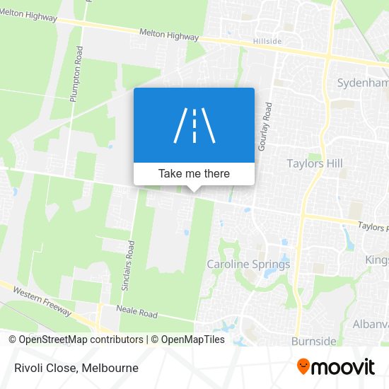 Rivoli Close map