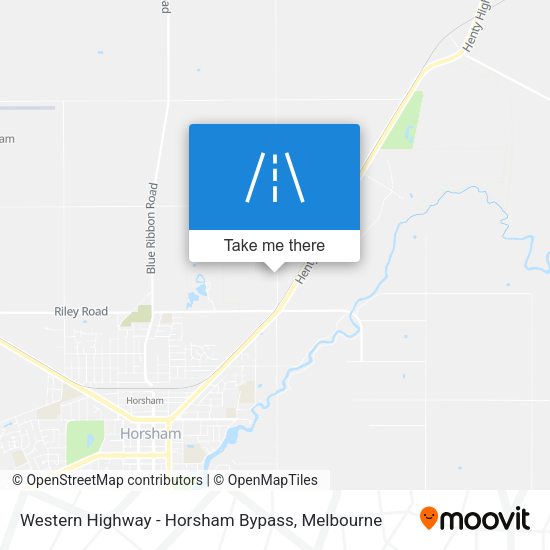 Western Highway - Horsham Bypass map