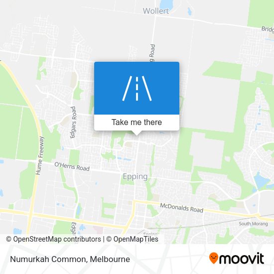 Numurkah Common map