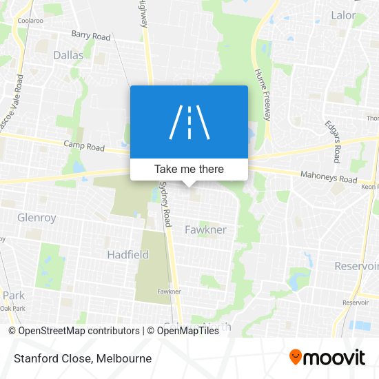 Stanford Close map
