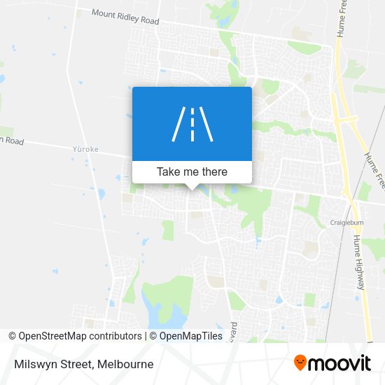 Milswyn Street map