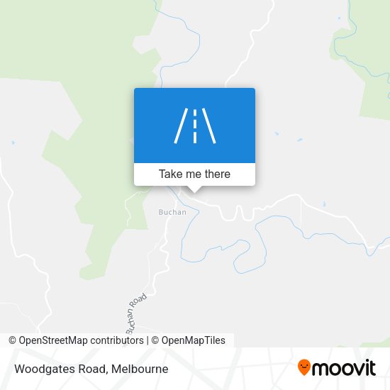 Woodgates Road map