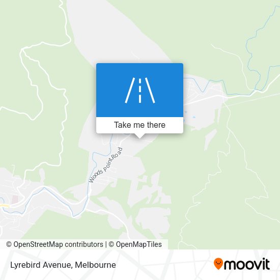 Lyrebird Avenue map