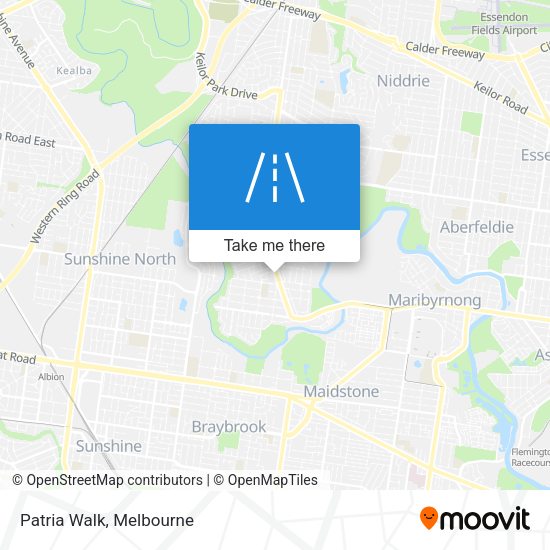 Patria Walk map