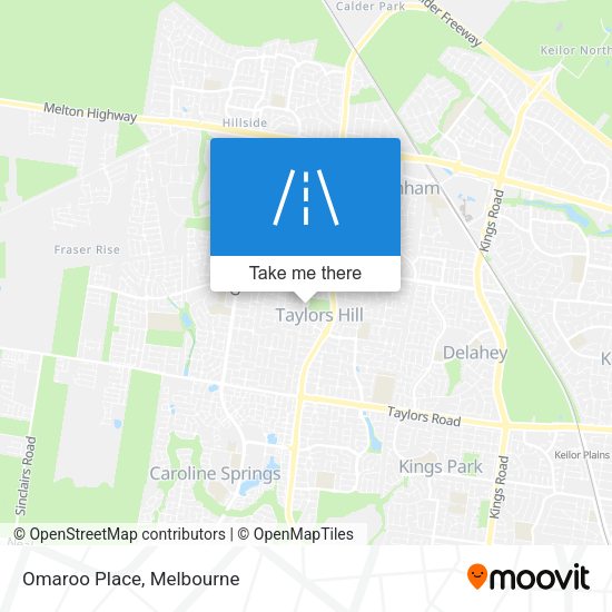 Omaroo Place map