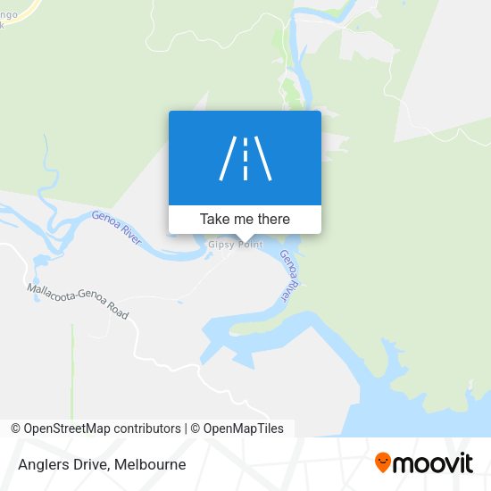 Anglers Drive map