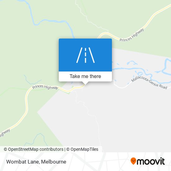 Wombat Lane map